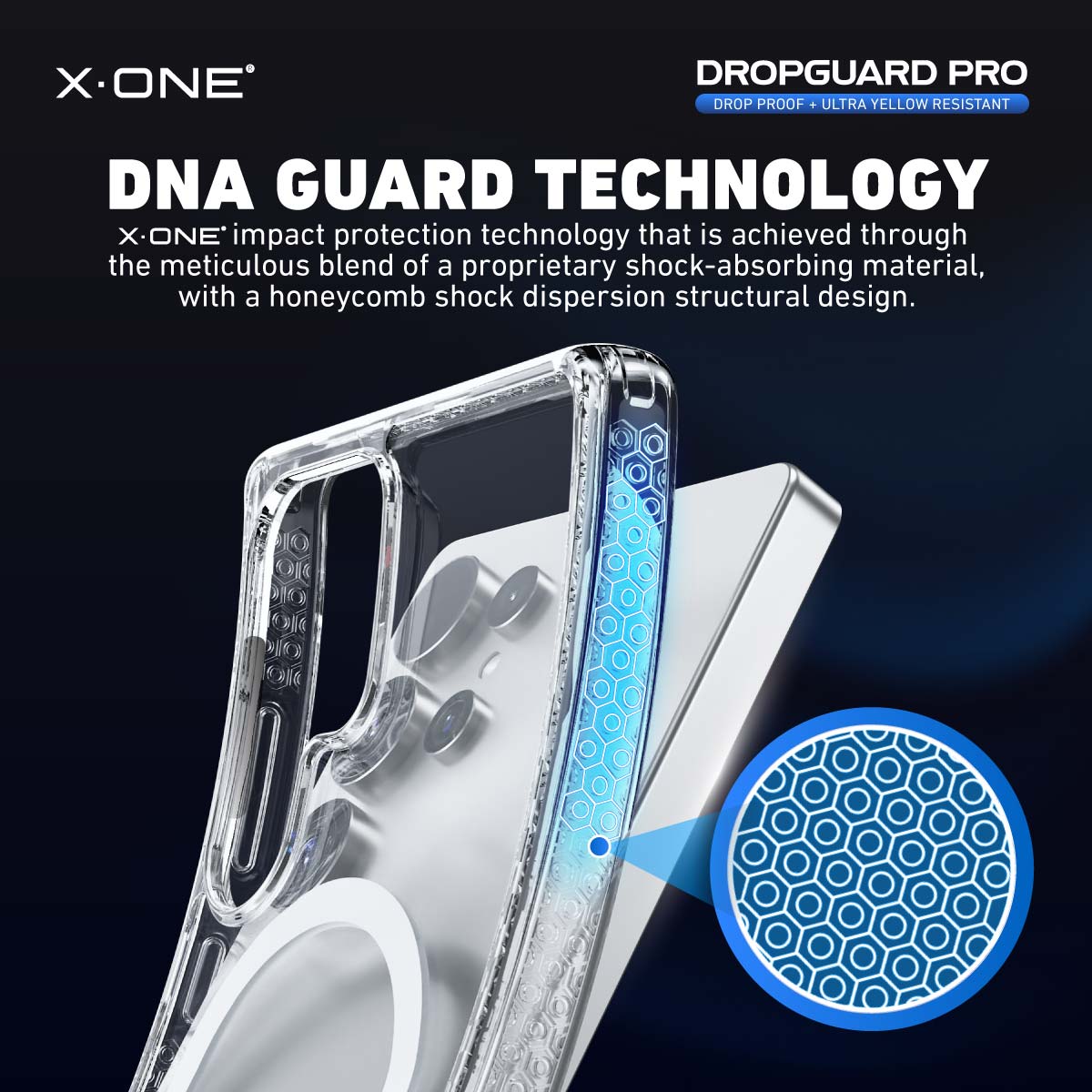 X.One® Dropguard Pro with EnduraClear (Magsafe Edition) Impact Protection Case for Galaxy S25/S24 Ultra