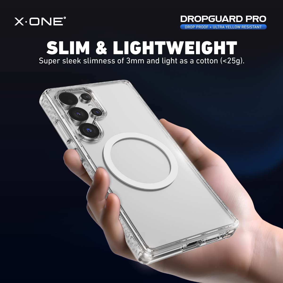 X.One® Dropguard Pro with EnduraClear (Magsafe Edition) Impact Protection Case for Galaxy S25/S24 Ultra